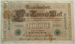 GERMANY 1000 MARK 1910 #alb067 0165 - 1.000 Mark