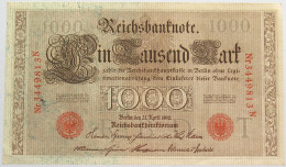 GERMANY 1000 MARK 1910 #alb018 0481 - 1.000 Mark