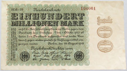 GERMANY 100 MILLIONEN MARK 1923 #alb004 0195 - 100 Millionen Mark