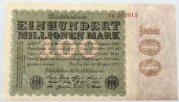 GERMANY 100 MILLIONEN MARK 1923 #alb004 0153 - 100 Millionen Mark