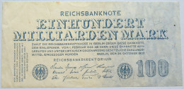 GERMANY 100 MILLIARDEN 1923 #alb004 0299 - 100 Mrd. Mark