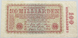 GERMANY 100 MILLIARDEN 1923 #alb004 0203 - 100 Miljard Mark