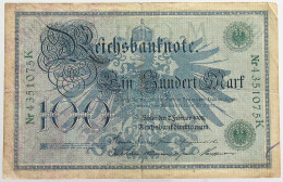 GERMANY 100 MARK 1908 #alb068 0037 - 100 Mark