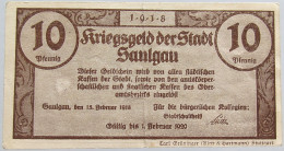 GERMANY 10 PFENNIG SAULGAU 1918 #alb002 0361 - Otros & Sin Clasificación