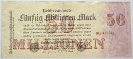 GERMANY 50 MILLIONEN MARK 1923 #alb067 0369 - 50 Miljoen Mark