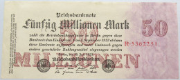 GERMANY 50 MILLIONEN MARK 1923 #alb004 0495 - 50 Miljoen Mark
