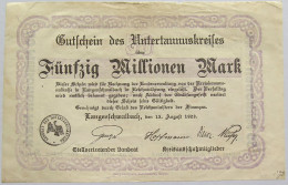 GERMANY 50 MILLIONEN 1923 LANGENSCHWALBACH #alb019 0021 - 50 Mio. Mark