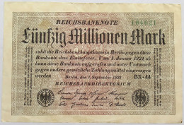 GERMANY 50 MILLIONEN 1923 #alb066 0237 - 50 Miljoen Mark