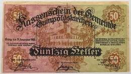 GERMANY 50 HELLER GUMPOLDSKIRCHEN 1920 #alb066 0213 - Sin Clasificación