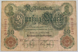 GERMANY 50 MARK 1906 #alb010 0095 - 50 Mark