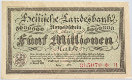 GERMANY 5 MILLIONEN MARK HESSEN #alb004 0055 - 5 Miljoen Mark