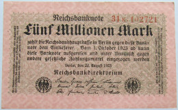 GERMANY 5 MILLIONEN 1923 #alb004 0301 - 5 Millionen Mark