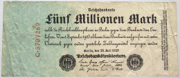 GERMANY 5 MILLION MARK 1923 #alb067 0333 - 5 Miljoen Mark