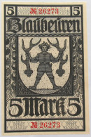 GERMANY 5 MARK 1919 BLAUBEUREN #alb002 0245 - 2 Mark