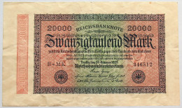 GERMANY 20000 MARK 1923 #alb066 0505 - 20000 Mark