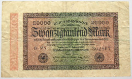 GERMANY 20000 MARK 1923 #alb066 0209 - 20.000 Mark