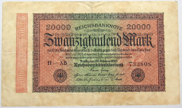 GERMANY 20000 MARK 1923 #alb066 0201 - 20.000 Mark