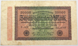 GERMANY 20000 MARK 1923 #alb066 0181 - 20.000 Mark