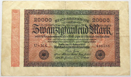 GERMANY 20000 MARK 1923 #alb066 0189 - 20.000 Mark