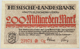 GERMANY 200 MILLIARDEN MARK HESSEN #alb004 0101 - 200 Mrd. Mark