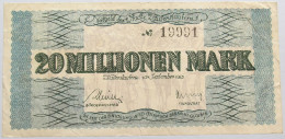 GERMANY 20 MILLIONEN MARK KAISERSLAUTERN #alb004 0467 - 20 Mio. Mark