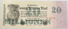 GERMANY 20 MILLIONEN MARK 1923 #alb004 0487 - 20 Miljoen Mark