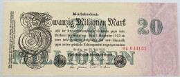 GERMANY 20 MILLIONEN MARK 1923 #alb004 0483 - 20 Miljoen Mark