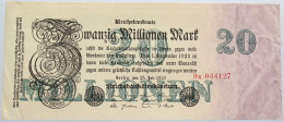 GERMANY 20 MILLIONEN MARK 1923 #alb004 0481 - 20 Mio. Mark