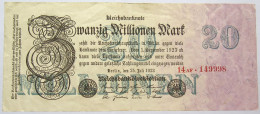 GERMANY 20 MILLIONEN 1923 #alb067 0309 - 20 Mio. Mark