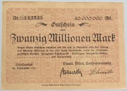 GERMANY 20 MILLIONEN MARK 1923 #alb002 0391 - 20 Millionen Mark