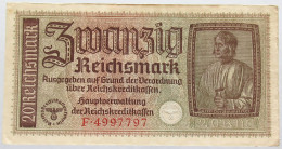 GERMANY 20 MARK DRITTES REICH #alb016 0059 - 20 Reichsmark