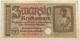 GERMANY 20 MARK DRITTES REICH #alb016 0057 - 20 Reichsmark