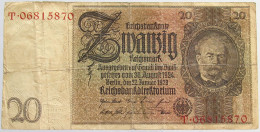 GERMANY 20 MARK 1929 #alb068 0127 - 20 Mark
