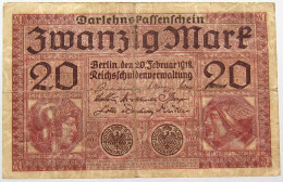 GERMANY 20 MARK 1918 #alb066 0175 - 20 Mark