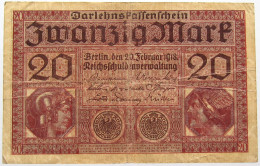 GERMANY 20 MARK 1918 #alb066 0177 - 20 Mark