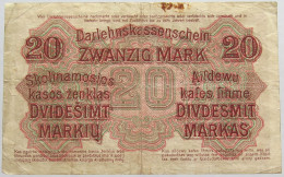 GERMANY 20 MARK 1918 #alb018 0387 - 20 Mark