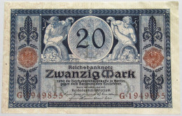 GERMANY 20 MARK 1915 BERLIN #alb008 0271 - 20 Mark