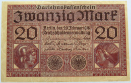 GERMANY 20 MARK 1918 #alb004 0327 - 20 Mark