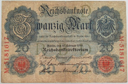 GERMANY 20 MARK 1914 #alb068 0115 - 20 Mark