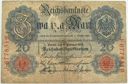 GERMANY 20 MARK 1914 #alb068 0097 - 20 Mark