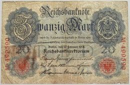 GERMANY 20 MARK 1914 #alb010 0083 - 20 Mark