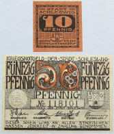 GERMANY LOT NOTGELD SCHLESWIG 2pc #alb005 0101 - Autres & Non Classés