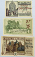 GERMANY LOT NOTGELD SAALFELD 3pc #alb005 0097 - Other & Unclassified