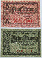 GERMANY LOT NOTGELD RATHENOW 2pc #alb005 0091 - Other & Unclassified
