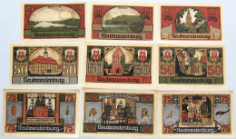 GERMANY LOT NOTGELD NEUBRANDENBURG 9 PC #alb005 0065 - Otros & Sin Clasificación