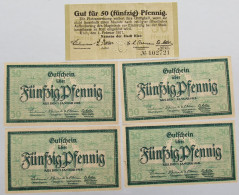 GERMANY LOT NOTGELD KIEL 5pc #alb005 0047 - Andere & Zonder Classificatie