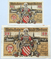GERMANY LOT NOTGELD BECKUM 2pc #alb005 0011 - Other & Unclassified