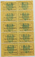 GERMANY BROTKARTE RATION CARD BREAD #alb020 0125 - Altri & Non Classificati