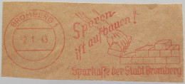 GERMANY BROMBERG SPARKASSE NOTGELD 1943 #alb002 0125 - Other & Unclassified