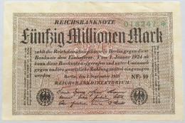 GERMANY GERMANY 50 MILLIONEN 1924 #alb004 0191 - 50 Mio. Mark